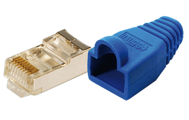 Patchstekker RJ45 Cat5e Shielded Blauw