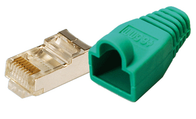 Patchstekker RJ45 Cat5e Shielded Groen
